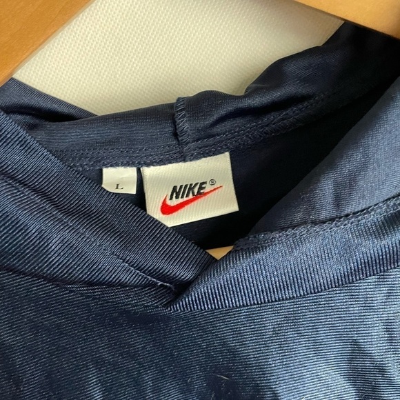 VTG 90s Nike Swoosh Pullover Satin Color Block - Picture 4 of 5